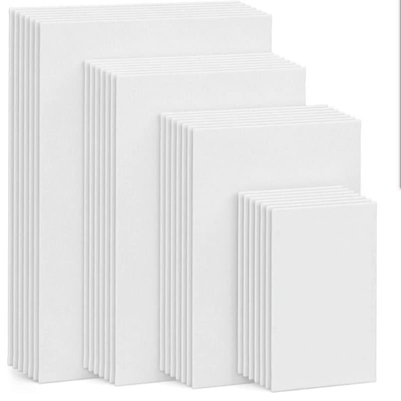 LEFAH Rouleau de Toile Vierge 5pcs Tableau de Peinture Ultryin Panneaux de Toile Blanche Blanche pour la Peinture à l'huile de Peinture à Huile et Acrylique Peindre lot (Color : 30mmx30mm 5pcs)