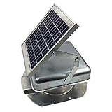Mega RoofBlaster Adjustable for 3.5” Ribbed Conex Shipping Containers (Galvanized) | Solar Roof Vent | Solar Roof Fan | Shipping Container Exhaust Fan | Get rid of hot air with The Sun's Power