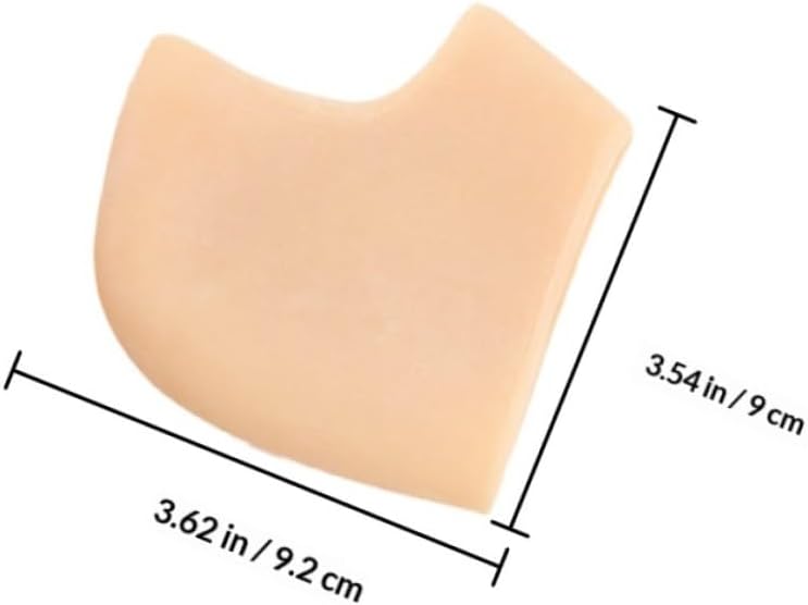 3 Pairs Skin Care Guard Gel Heel Socks Moisturizing Gel Heel Cushions Foot Care Nude Color Moisturizing Sleeves and Protection