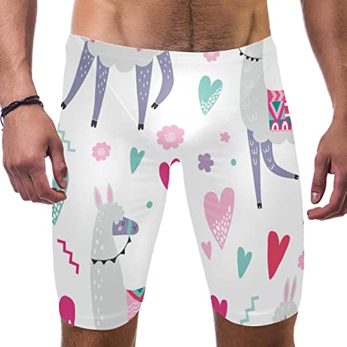 Traje de baño para hombre largo HUI JIN SHOP de alpaca blanco multicolor en talla 3XL