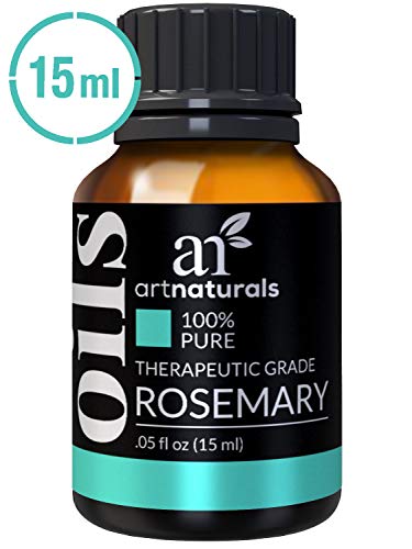 ArtNaturals 100% Pure Rosemary Essential Oil - (.5 Fl Oz / 15ml)- Undilued Therapeutic Grade - Focus Think and Breathe - for Diffuser, Hair Growth and Skin