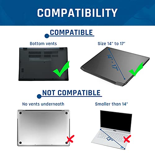 KLIM-Mistral-Laptop-Cooling-Pad-NEW-2022-VERSION-Powerful-Turbo-Fan-4500-RPM-Laptop-Cooler-Rubber-Ring-Seal-for-Maximum-Performance-Avoid-Overheating-and-Protect-Your-Gaming-Laptop-15-17-in