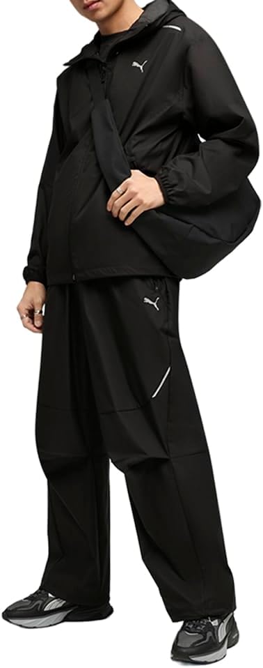 PUMA Mens Pumatech Relaxed Athletic Outerwear Casual - Black
