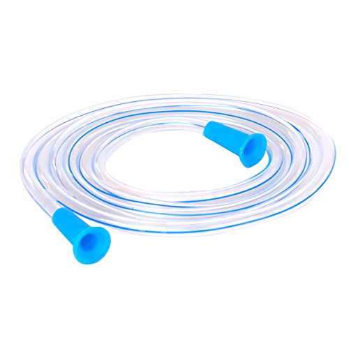 HealthAndYoga™ PVC Enema Hose (1.5 Meter, Transparent)- Enema Replacement Supplies for Home Colon Cleanse Kits- Fits on Most Steel Buckets, Fountain Bags & Tubes- Improves Gut Health, Constipation