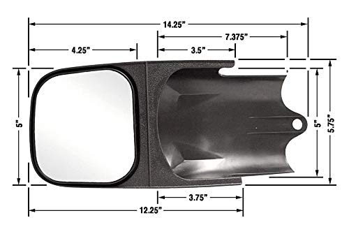 Cipa 11000 Custom Towing Mirror - Ford/Chevy, Single Universal Mirror #TOP1