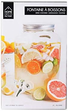 Saveur et Degustation KV7169 FONTAINE GLASS DRINK 4l, bezbarwny, 15 x 15 x 25,5 cm