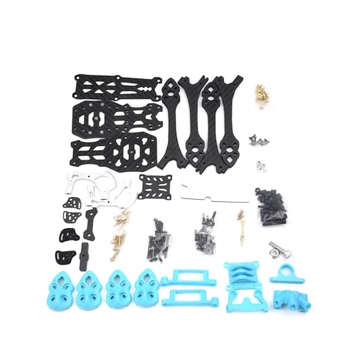 TS-MK5 O4 PRO �f�W�^�� HD FPV �h���[���p���� 5 �C���`�J�[�{���t�@�C�o�[�t���[���A225mm �z�C�[���x�[�X & 5mm �A�[���� 3K �t���J�[�{���t�@�C�o�[�L�b�g(Mark5 O4 Rro Blue)