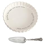 Mud Pie Quiche Baker Serving Set, , White (4801014)