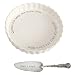 Mud Pie Quiche Baker Serving Set, , White (4801014)