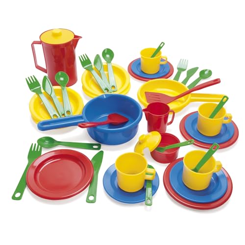 Dantoy Kitchen Play Time Set coffret cadeau dinette 42 pièces pour anniversaire