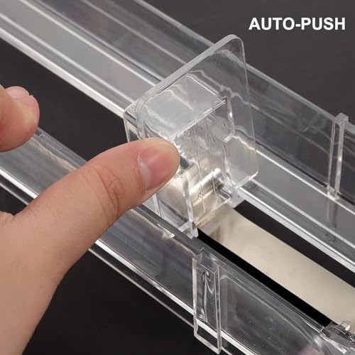 Clear Acrylic Cigarette Display Shelves - Wall Mounted & Countertop Showcase with Auto Pushers, Ideal Retail Storage Solution for Commercial Use (98.5x29x73.5cm)