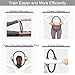 RYTMAT Pilates Ring 14.7 Inch Magic Fitness Circle Durable TPE Padded Handles Exercise Equipment for Toning Strengthening Thigh Abs, Legs and Arms (Black)