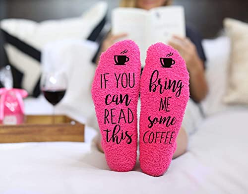 Humor Us Home Goods Funny Socks For Women - Pink Cute Fuzzy Socks In Cupcake Packaging, Novelty Socks Birthday Gifts For Her #TOP2