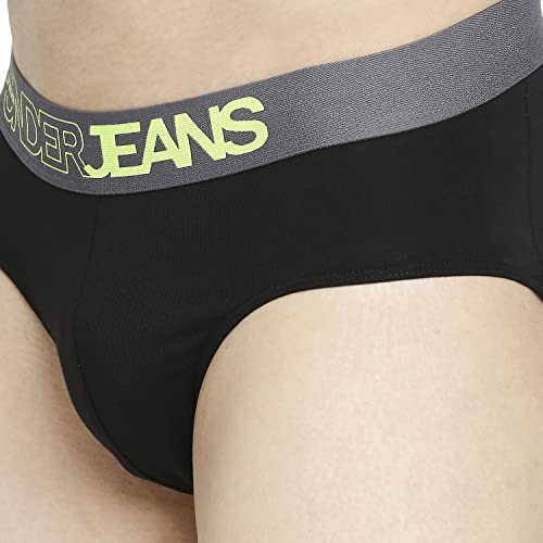 Image of Underjeans Men's Cotton Blend Regular Fit Solid Brief