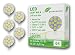 Produktbild 5x greenandco® LED Lampe ersetzt 25 Watt G4 Halogenlampe, 2,4W 250 Lumen 3000K warmweiß 12 x 5050 SMD LED 120° 12V DC, nicht dimmbar, 2 Jahre Garantie