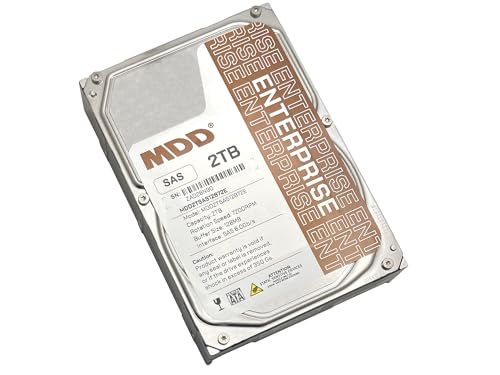 Image of MDD MAXDIGITALDATA 2TB 7200RPM 128MB Cache SAS 6Gb /s 3.5inch Internal Enterprise Hard Drive (MD2TSAS12872E) - [NOT a SATA HDD] (Renewed)