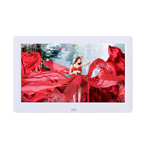 Digitaler Bilderrahmen,Digitaler Fotorahmen-8.2 Zoll 1280 x 800 IPS-Bildschirm Foto-Videoplayer mit Fernbedienung/Kalender/Uhr Unterstützung für USB-Laufwerk und SD-Karte