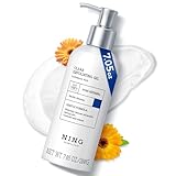 NING DERMOLOGIE Exfoliating Face Scrub: Gentle Face Exfoliator Peeling Gel with PHA & AHA, Niacinamide - Chemical Exfoliant Peel Shot for Dead Skin Cells, Blackheads, Sebum Control & Pores Care 7.05OZ