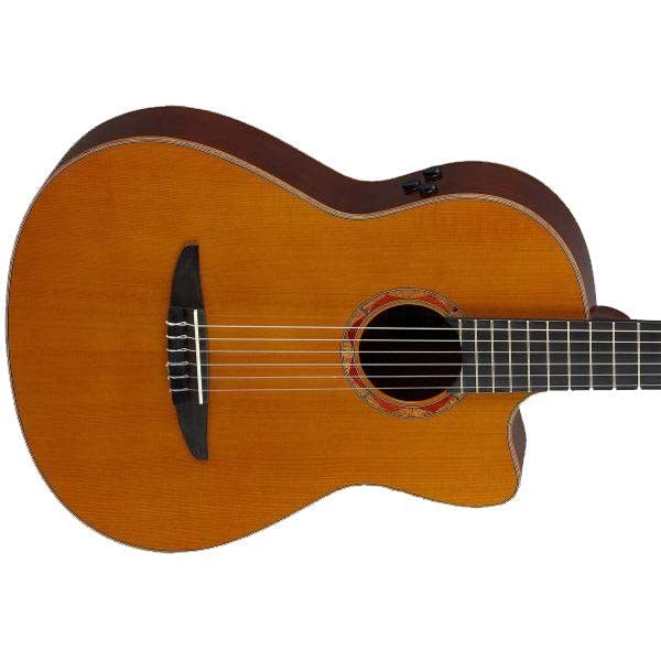 Image of Yamaha NCX3C NT Cedar Top Cutaway Acoustic-Electric Nylon-String Classical Guitar With Reinforced Carrying Bag , Natural