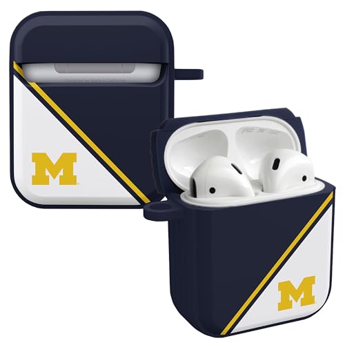 Affinity Bands Michigan Wolverines Champion Series HDX Case Cover Compatible with Apple AirPods Generations 1 & 2