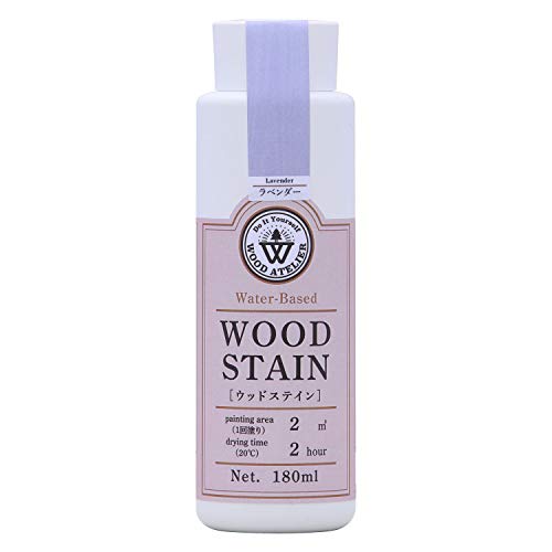 和信ペイント 水性着色剤 ウッドアトリエ ウッドステイン 180ml 800668 木目を生かした着色 WS-18 ラベンダー