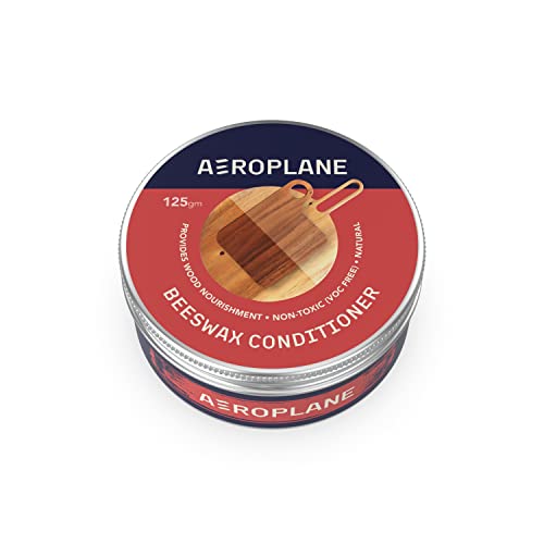 Image of AEROPLANE - Beeswax Wood Conditioner - Nourishes your wood with the goodness of beeswax - Smooth wood finish, conditioner and polish (125 gm, White-ish Yellow)