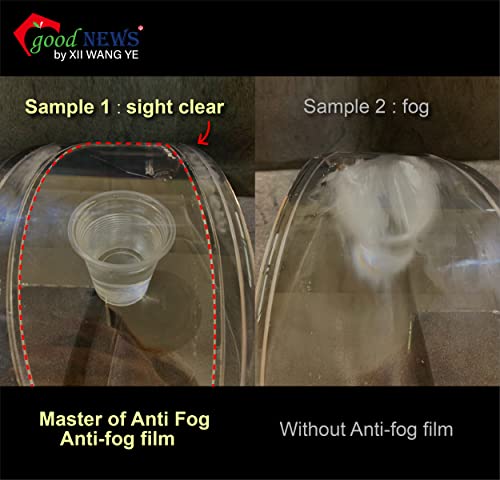 Xii Wy Universal Motorcycle Full Face Helmet Shield Anti Fog Film Polarized Grey Visor Lens Insert Fog Resistant Waterproof Sticker #TOP4