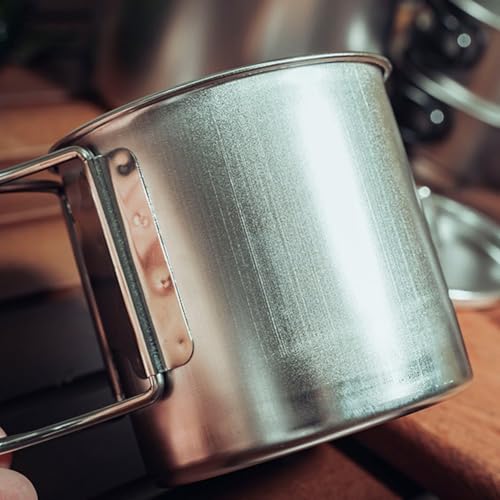 Kit ligero de taza para camping utensilios de cocina para picnic y trekking 7