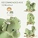 Rock My Baby Rocking Horse Green Dinosaur with Chair, Plush Stuffed Animal Rocker for Toddlers 1-3, Baby Rocker with Sweet Music, Wooden Rocking Horse Baby Animal Rocker,CPC Certified