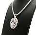 BLINGFACTORY Hip Hop Iced Silver Plated JASON MASK Pendant & 4mm 18