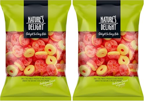 Nature's Delight Freeze Dried Candy Peach Rings, 100g (Pack of 2)