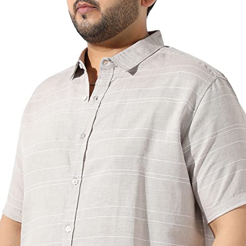 Image of Instafab Plus Men's Button Up Regular Fit Shirt for Casual Wear Modern Clothing Shirt Crafted with Regular Sleeve, Comfort Fit & High-Performance for Everyday Wear