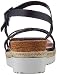 Porronet Jazmin, Sandalias con cuña para Mujer, Negro, 39 EU
