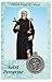 Lumen Mundi Saint St Peregrine Prayer Card Patron Saint of Cancer Holy Card with Medal