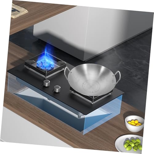 Wok de acero inoxidable con doble mango y gran capacidad miniatura 7