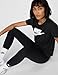 Nike Women's Sportswear Essentials Logo T-Shirt, Black/White, X-Large