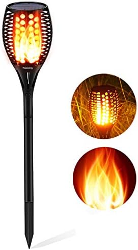 Aityvert Solar Lights, 43" Flickering Flames Torch Lights Outdoor Waterproof Landscape Decoration Lighting Dusk to Dawn Auto On/Off Security Flame Lights for Yard Garden Pathway Driveway (1 Pack)