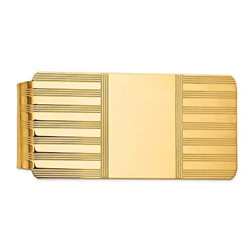 Men's 14k Yellow Gold Money Clip Fine Jewelry For Men Gifts For Him