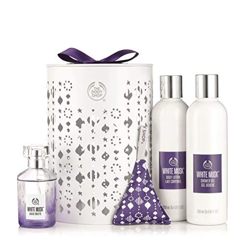 The Body Shop White Musk Deluxe Collection - 4 Piece Gift Set in a Reusable Tin