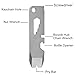 Epichao Titanium Mini EDC Keychain Pry Bar with Bottle Opener Portable Multi Outdoor Emergency Tool