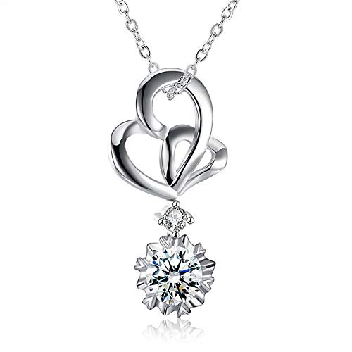 Collier pendentif coeur femmes filles - Bijoux de Noël et fête de mariage
