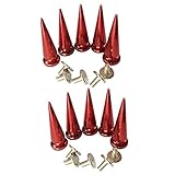 killernieten anbringen . Brandneu und hochwertig; P Prettyia Spitznieten zum Schrauben Kegel Nieten Killernieten Schraubennieten Ziernieten 10er Pack - Rot