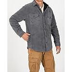 ZENTHACE Men's Warm Sherpa Lined Fleece Plaid Flannel Shirt Jacket(All Sherpa Fleece Lined)
