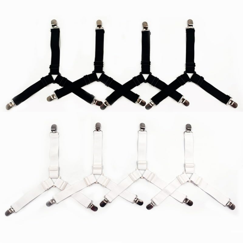 Clip for Lenzuola in Metallo e Fascia Elastica