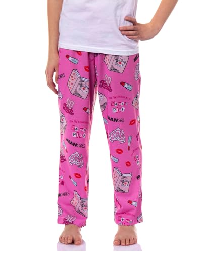 Mean Girls Girls' On Wednesdays We Wear Pink Sleep Tossed Print Pajama Pants2