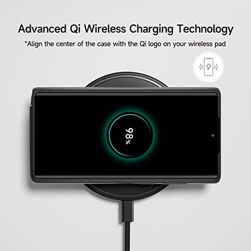 NEWDERY Battery Case for Samsung Galaxy S22 Ultra, 10000mAh Charging Case Rechargeable Extended Charger Case, Portable Power Bank Backup Battery Charger for Samsung Galaxy S22 Ultra Black
