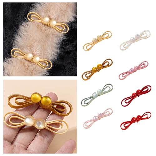 ANGESHA Satins Cheongsam Knot Button Traditional Craft for Sewing Projects and Clothing Accessories - Thumbnail 2