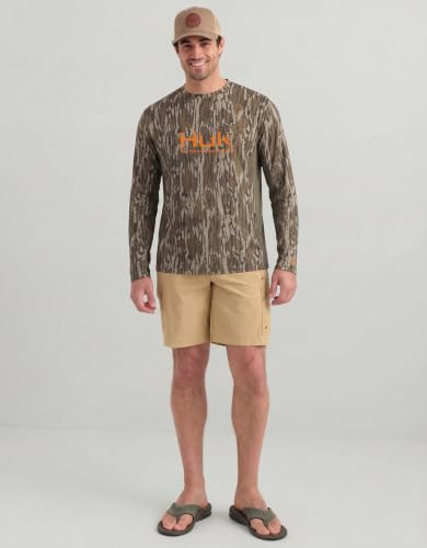 Image of HUK Men's Icon X Long Sleeve Shirt, Performance Fishing Shirt