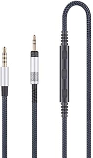 Audio Replacement Cable Compatible with Sennheiser HD598 HD598 SE, HD518 HD598 Cs, HD599 HD569 HD579 Headphone, Audio Cord Compatible with iPhone iPod iPad Apple with in-Line Mic Remote Volume Control