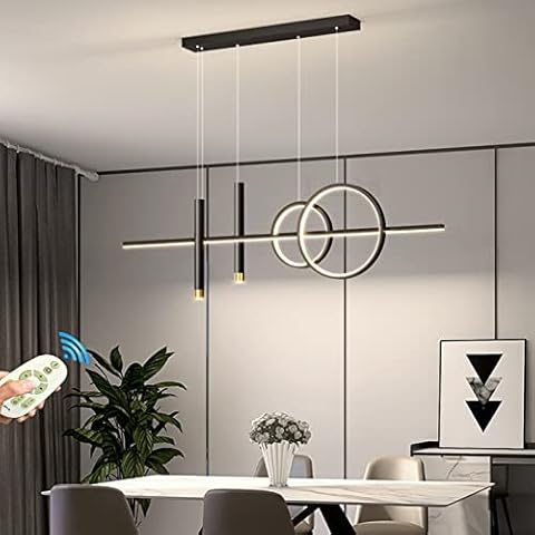 Lanekd Moderna Lámpara Colgante Comedor LED Regulable con Control Remoto Lámpara de techo Salón Cocina Luz Creativo Cover